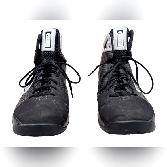 Nike '08 Hyperdunks Men's Size 18 Black/White Suede Mesh Athletic High-Tops - Picture 2 of 16